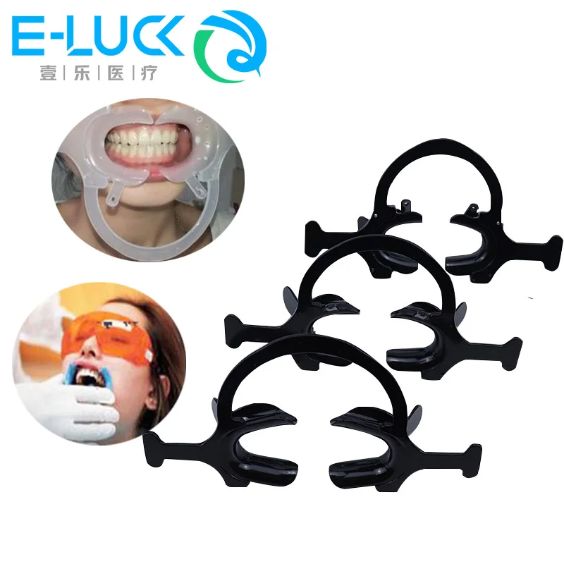 1PC Dental C -Type Shape Plastic Lip Cheek Retractors Mouth Opener Oral Orthodontic Tools S/M/L 3 Sizes