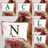Minimalist Style Name Custom Makeup Bag Personalized Gift for Friends Sister Daughter Bridesmaid Cosmetic Kit Women Toiletry Bag 1