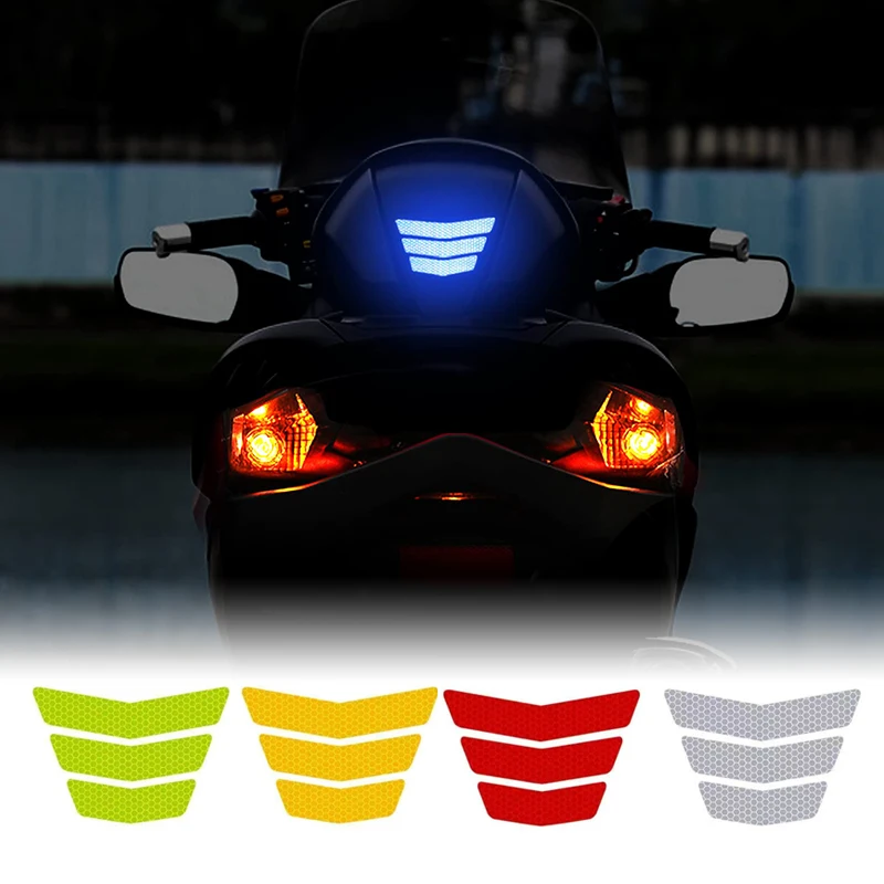 3pcs Motorcycle Bicycle Reflective Stickers Night Warning Stickers Scratched Decorative Car Sticker Motorcycle Accessories 3pcs set socket nut electric wood head soldering station iron handle accessories for 936 iron head cannula iron tip bushing new