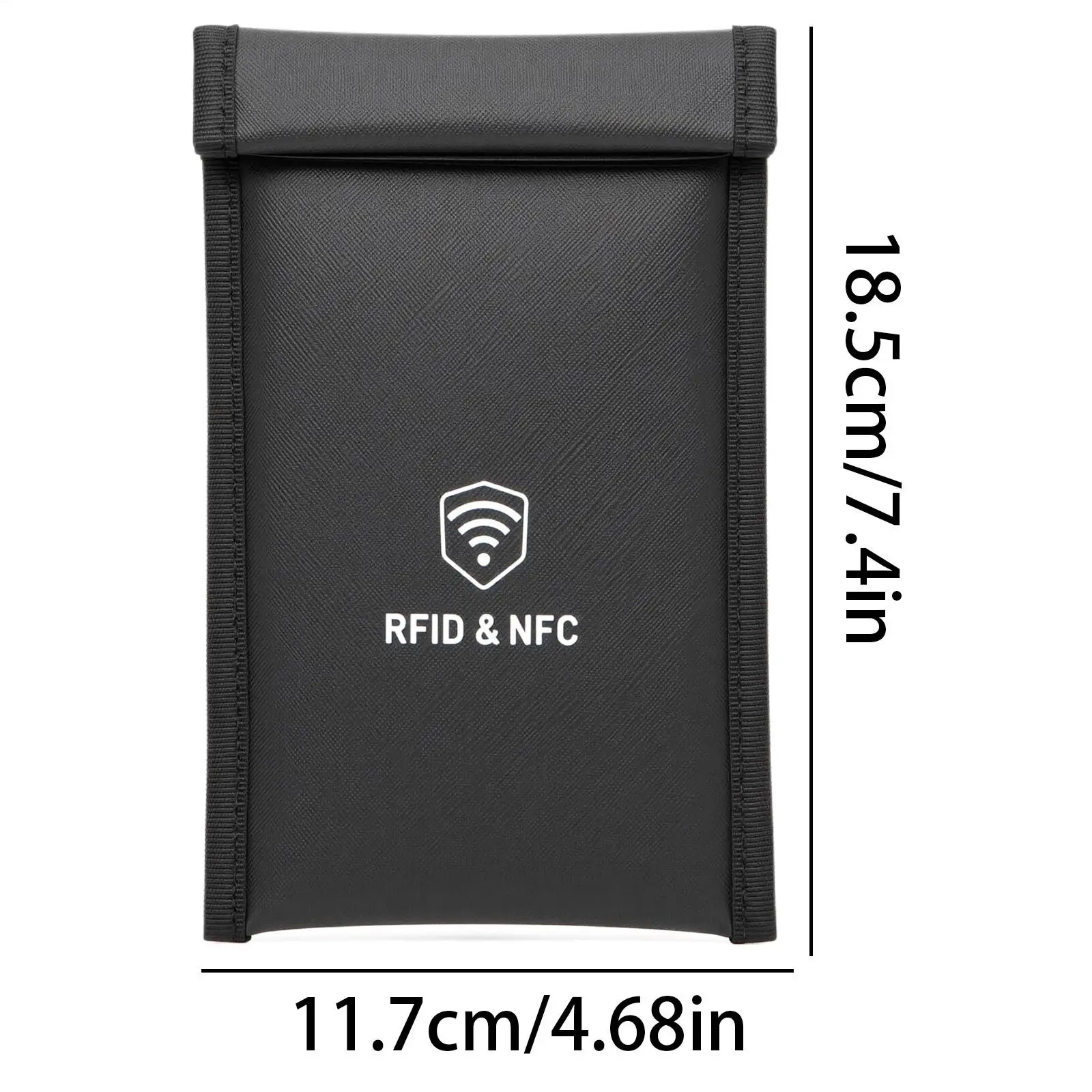 Faraday Bag for Signal Blocking and Privacy Protection with Detachable Wrist Strap