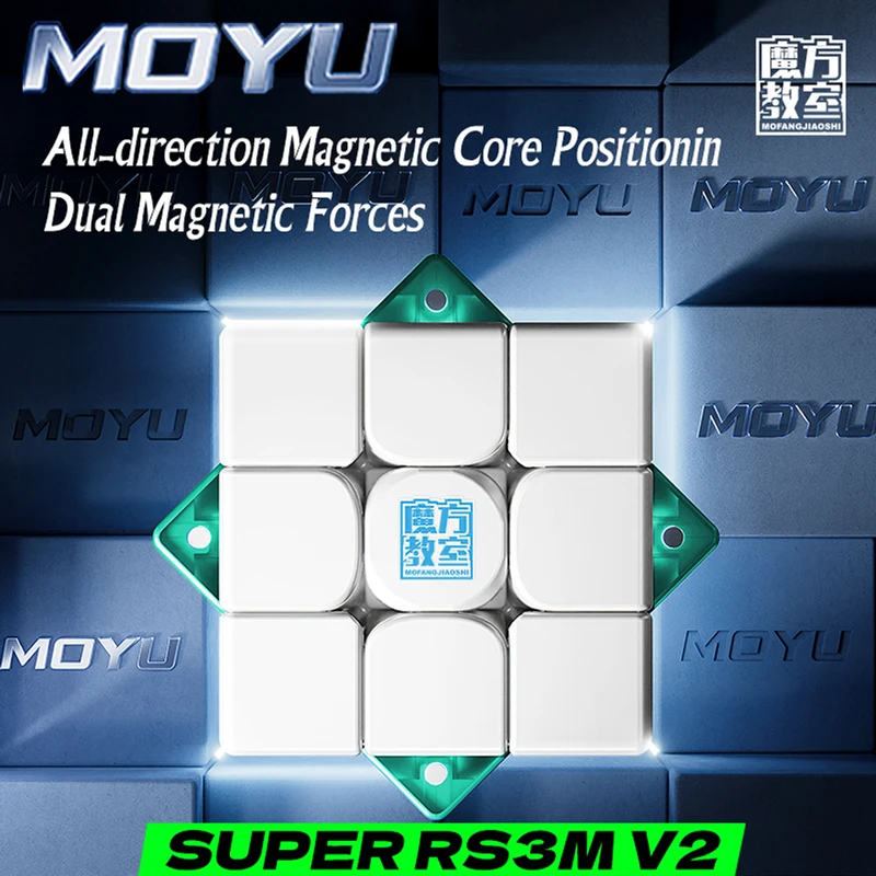 

MoYu Cube Super RS3M V2 Maglev Ball Core Magnetic Magic Cube UV 3x3 Professional Speed Puzzle 3×3 Toy 3x3x3 Cubo Magico