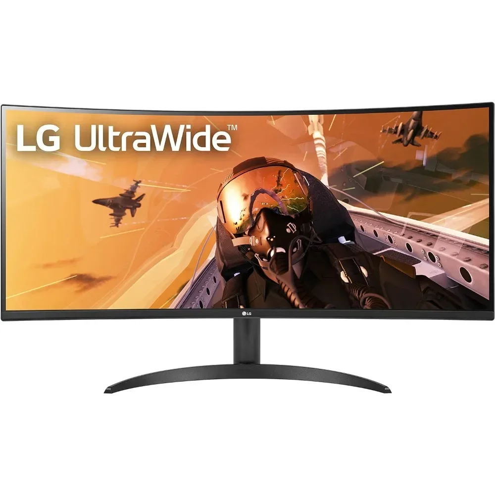 34WP60C-B 34-Inch 21:9 Curved UltraWide QHD (3440x1440) VA Display with sRGB 99% Color Gamut and HDR 10