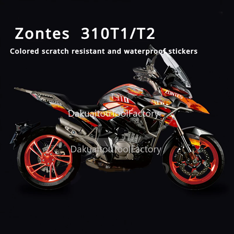 

For Zontes 310T 310T1 310T2 310 T1 T2 AccessoriesMotorcycle Fairing Body Sticker Decorative Fuel Tank Pad Decals Kit Protector