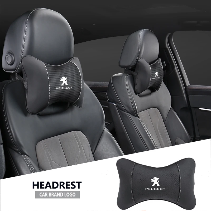 Car Headrest Lumbar Support 1Pcs Accessory for Peugeot 301 307 207 206 208 308 508 107 408 607 205 406 106 807 4008 108 407
