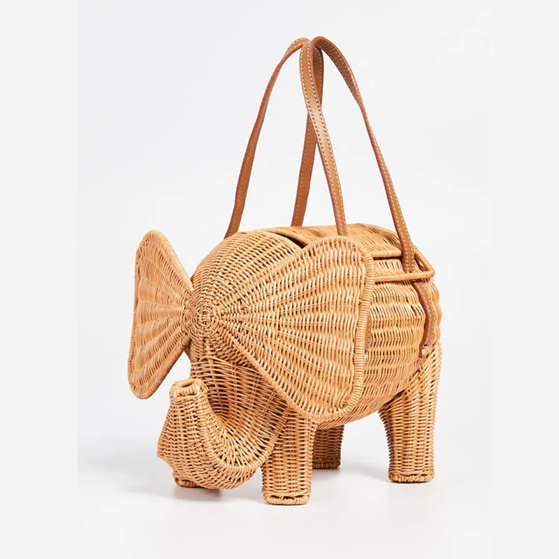 Women's New Rattan Bag Elephant Bag Handbags For Women 2022 Luxury Handbags Women Bags Designer
