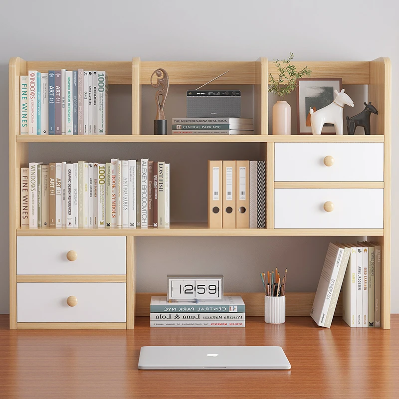 Desktop Small Bookshelf Layered Book Storage Rack Student - Temu