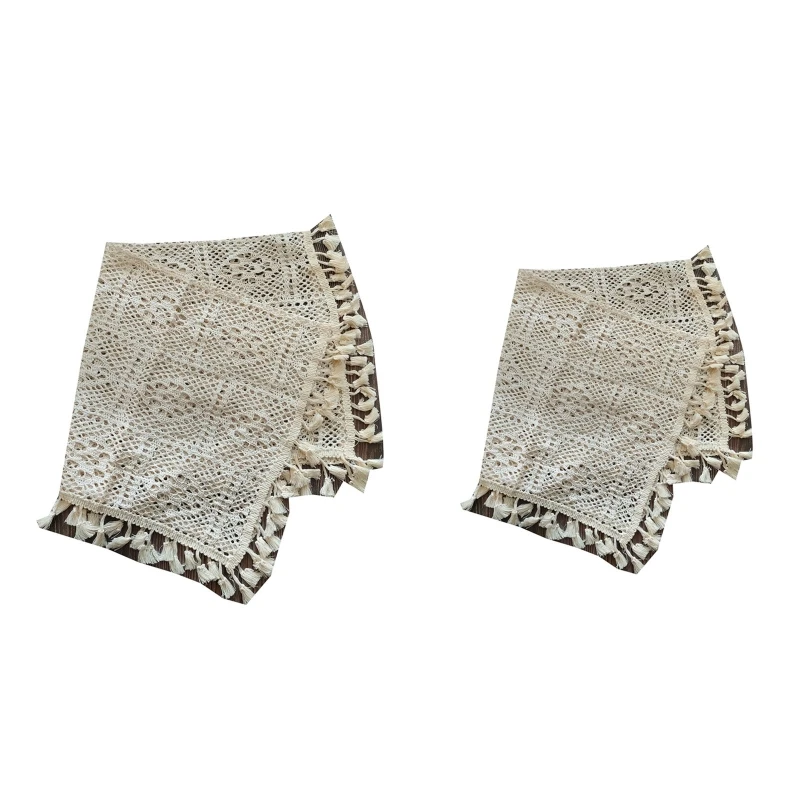 

Newborn Baby Photography Props Blankets Vintage Tassel Blanket for Hollow Basket 40JC