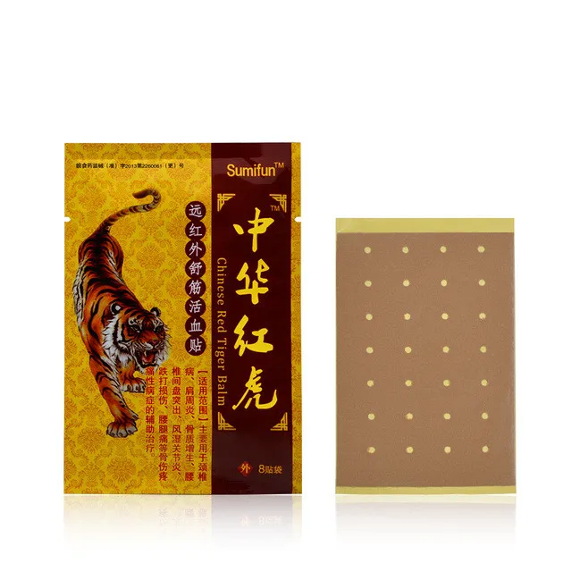 

Пластыри с тигровым бальзамом для снятия симптомов боли в суставах, спине, 32 шт.