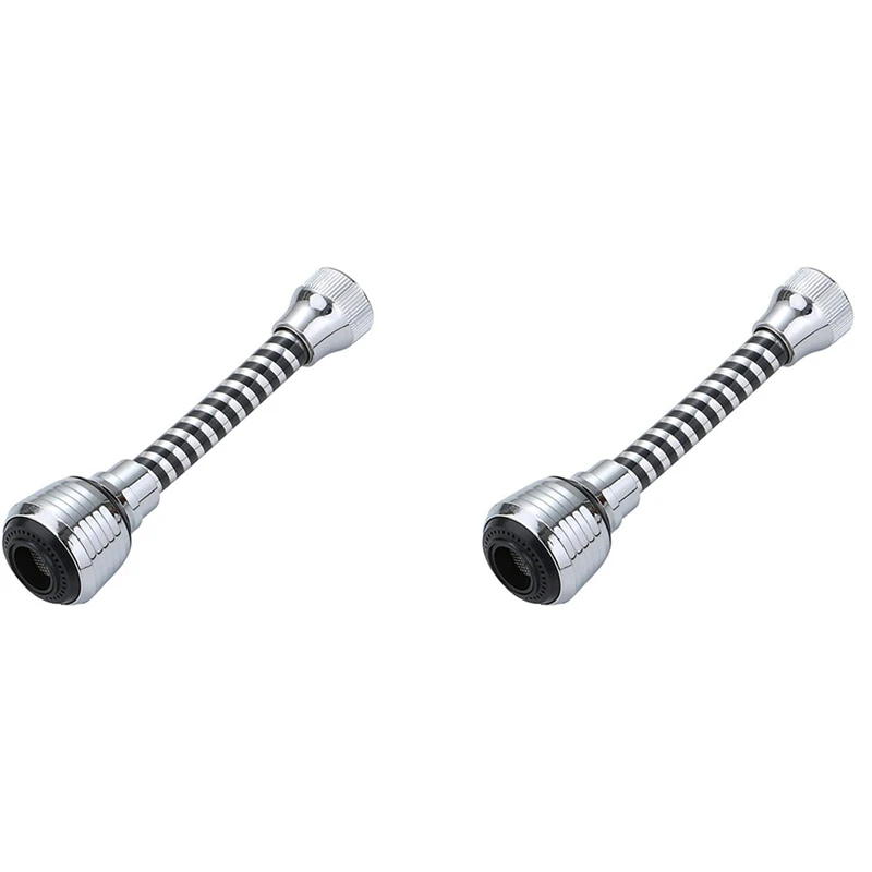 

2X Sink Faucet Sprayer Attachment,Rotatable Anti-Splash Faucet Nozzle Head With Hose - Kitchen Sink Faucet Extender