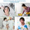 21" Disposable Bouffant Caps 100PCS Stretch Net Hair Head Covers for Cooking Food Service Kitchen Home Salon Spa Catering Black 6