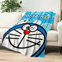 Cute Cartoon D-Doraemon Cat Blanket Plush Nap Sofa rug for Living Room Warm Office Bedroom Birthday Home Travel Kid Gifts 1