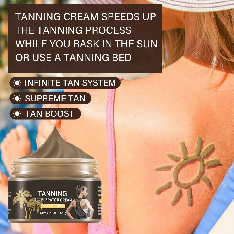 Black Natural Wheat Bronze -Free Tanning Sun-Aid Cream Lotion