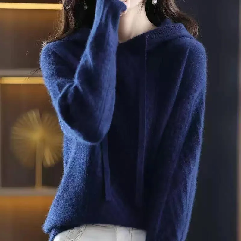 Pullover autumn and winter 2023 hooded knitwear fried dough