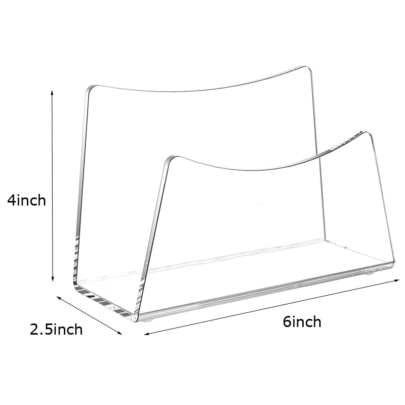 Mail Holder Acrylic Organizer Countertop For Desk Envelope Holder Bill Organizer Letter