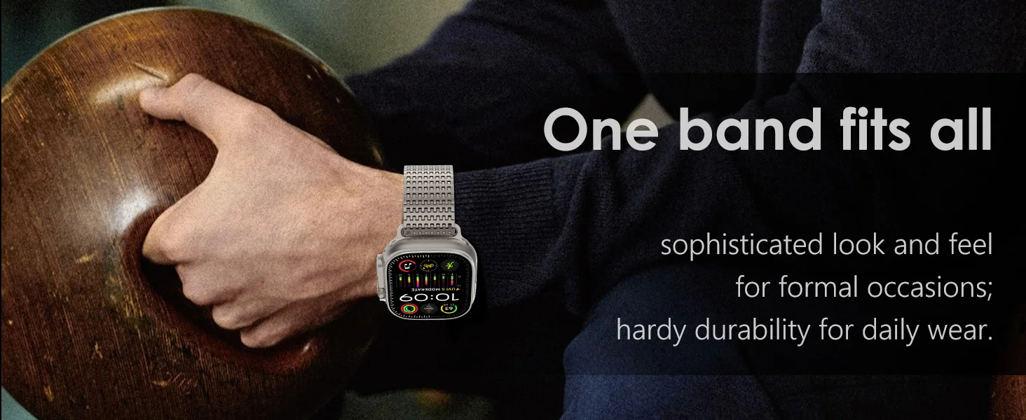 Magnetic Stainless Steel straps for Apple Watch 10 band 45mm 44mm 49mm 46 42mm Metal Bracelet iWatch series 9 8 7 6 3 se Ultra 2