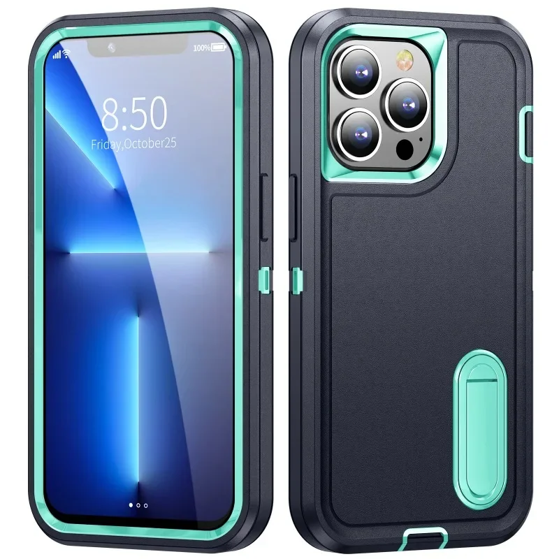 Heavy Duty 3-in-1 Shockproof Dust-Proof Phone Case Cover