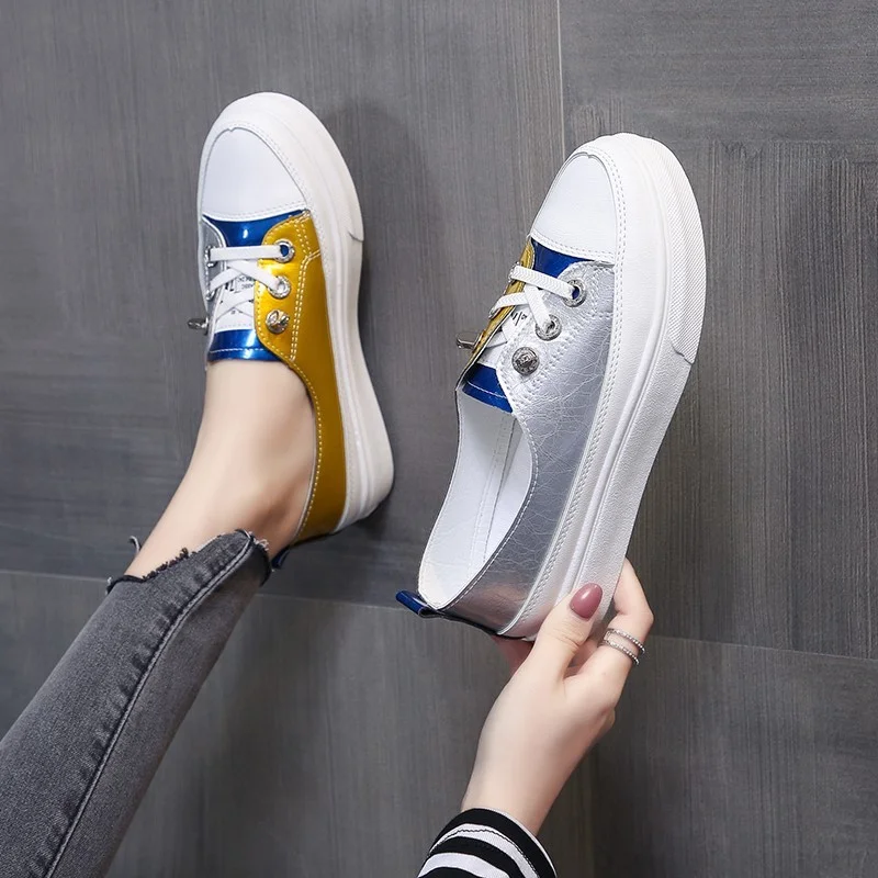 

Women's Shoes Popular Shoes Autumn New Net Red Fashion Thick Bottom Shoes Wild Single Shoes Sports Board Shoes Student Shoes