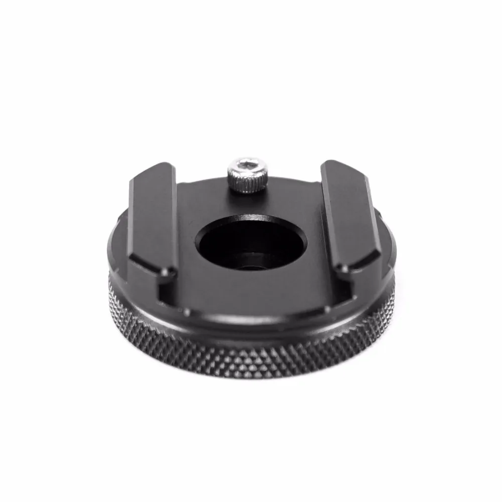 1x CNC SLR Kamera Fotografie Zubehör ColdShoe 1/4" Zoll Adapter Kaltschuh zur Taschenlampenhalterung Mini Gimbals Halterung Unterstützung – Detail 3