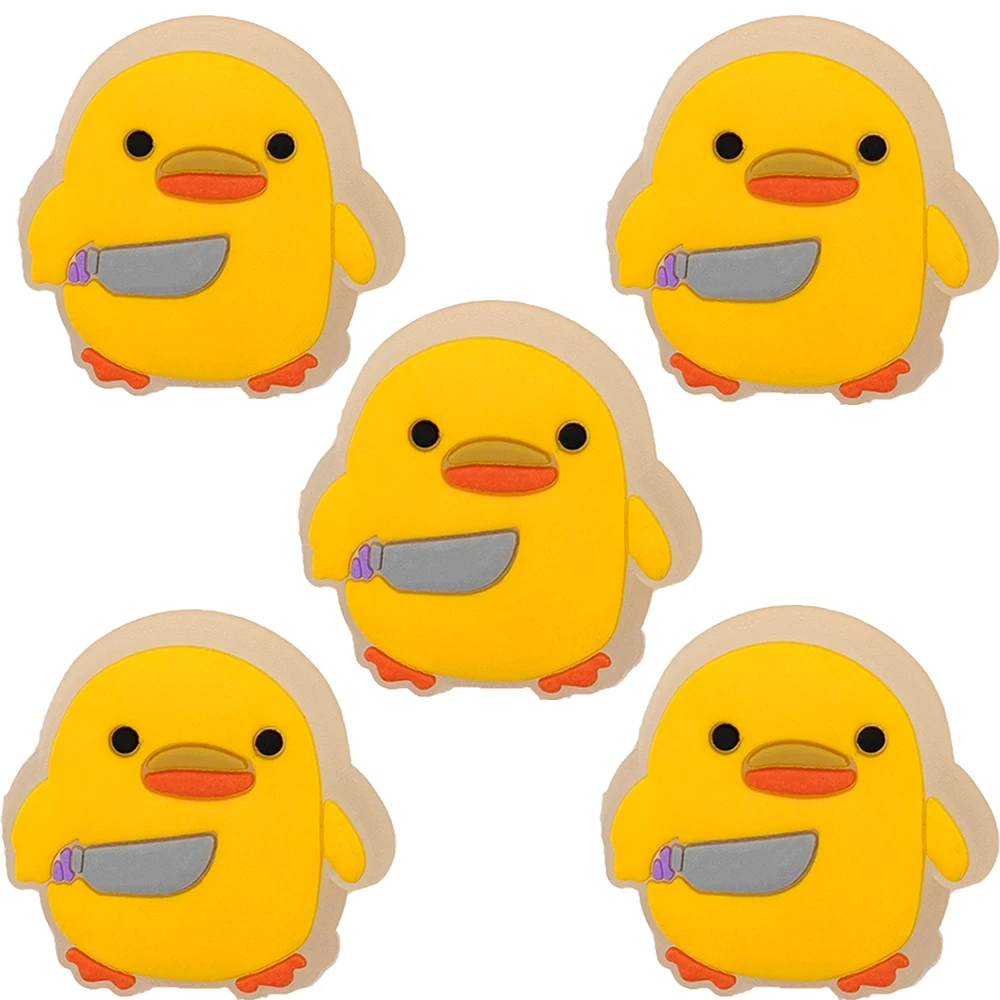 5PCS LED Clog Shoe Charms Cute Animal Duck Gamepad Pig Black Cat Shoe Buckle Accessories Pins for Women Men Cute Shoe Decoration view 4