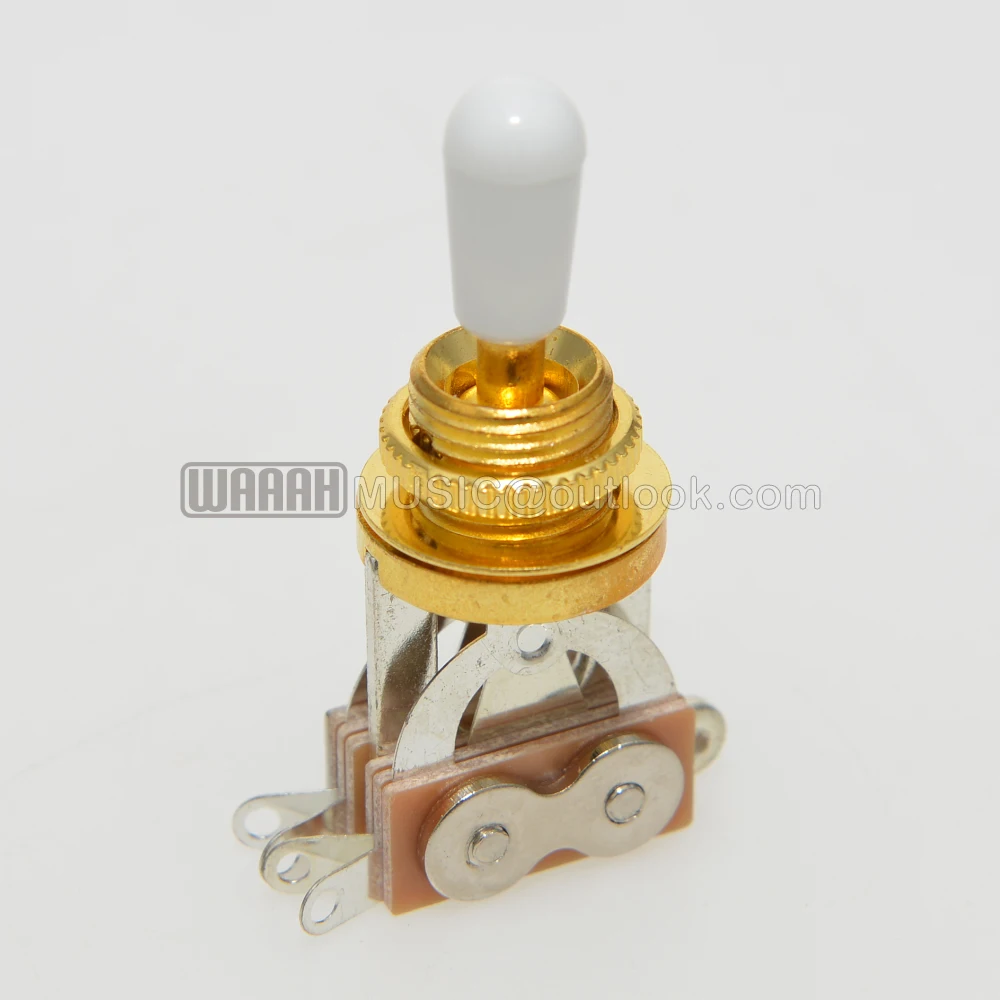 1pcs 3 Way Toggle Switch For LP Guitar 3 Way Guitar Switch with Tip Cap Electric Pickup Selector