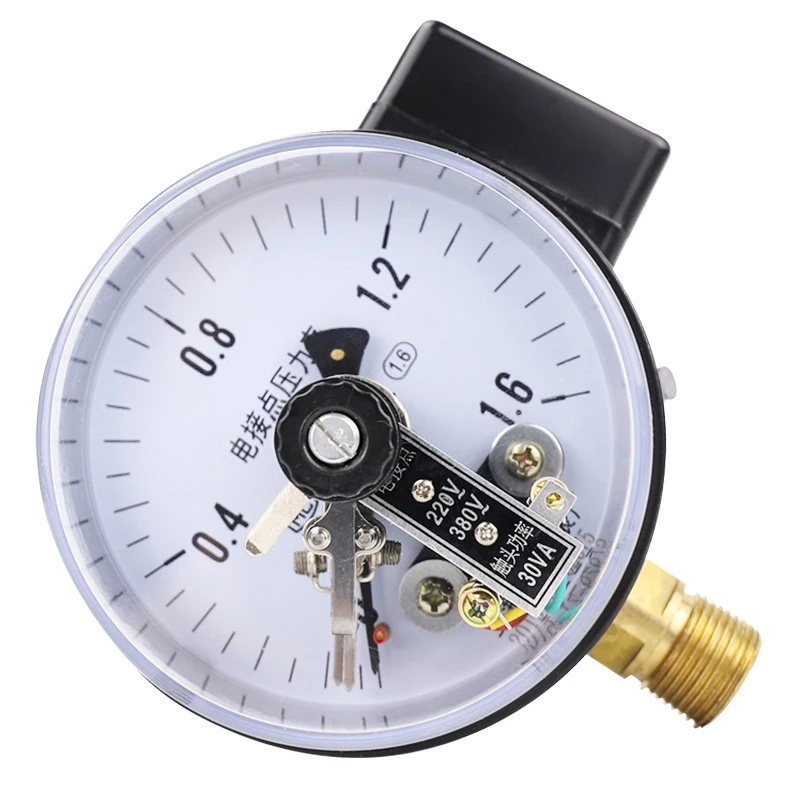 

contact pressure gauge 1.6MPa air pressure water negative vacuum gauge switch controller