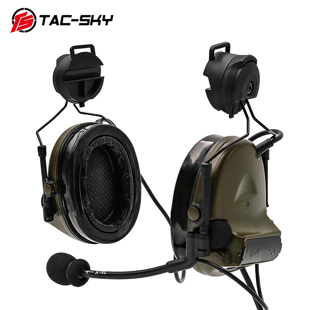 tower climbing harness TAC-SKY Tactical Headset COMTAC II Helmet Bracket Airsoft Headphone and Tactical PTT and Military Headset Peltor Comtac Headband builders gloves