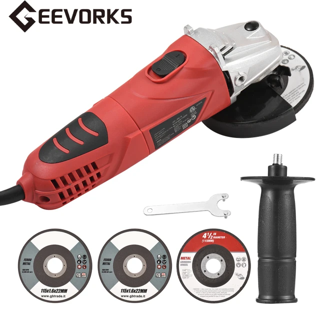720W Electric Angle Grinder 11000rpm 4-1/2”/5'' Grinding Cutting Polishing Machine  Woodworking Power Tools