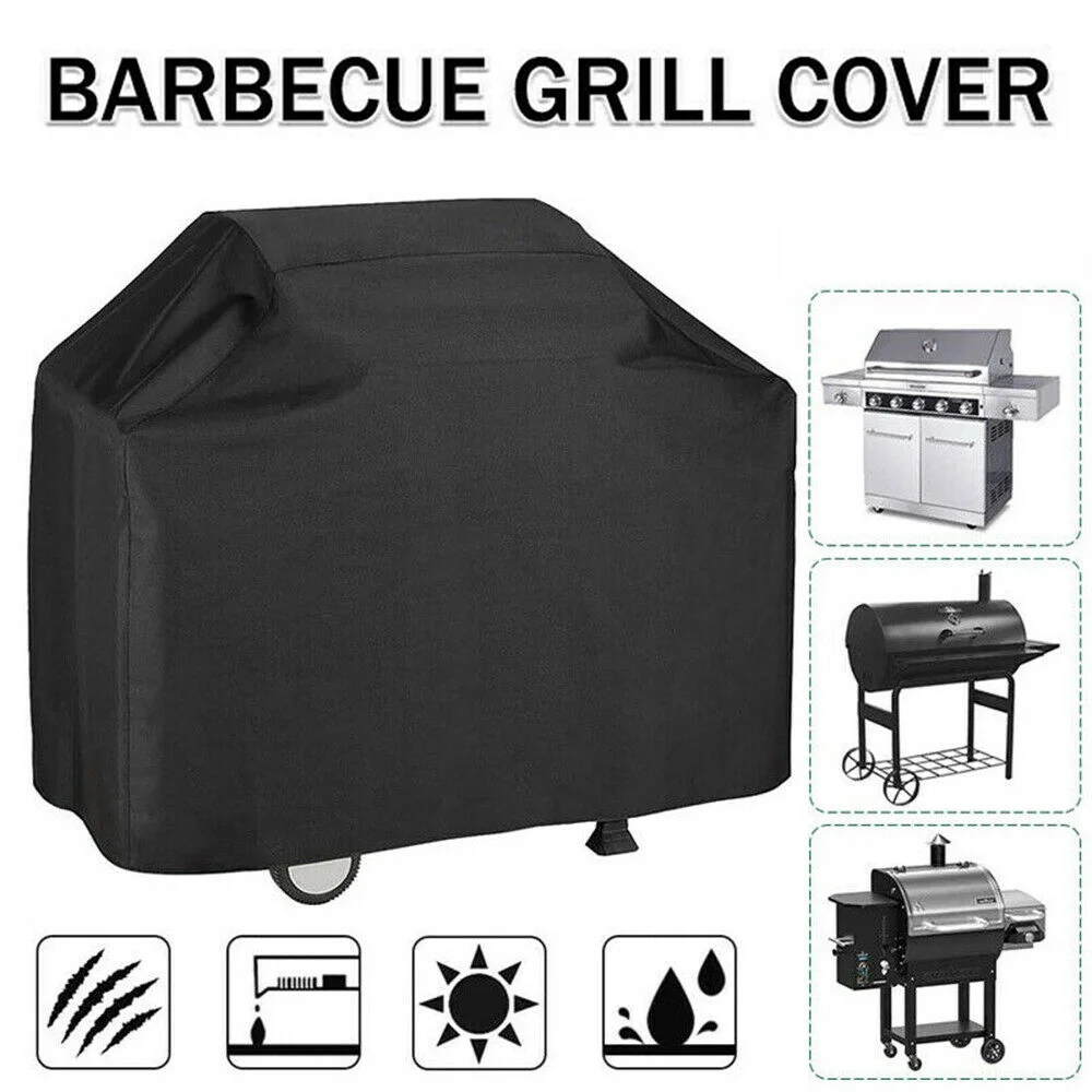 Funda Barbacoa Impermeable Y UV | Tamaño 80x66x100 Cm | Poliéster Con PU, Incluye Cuerda De Ajuste | Para Parrillas De Gas Y Carbón