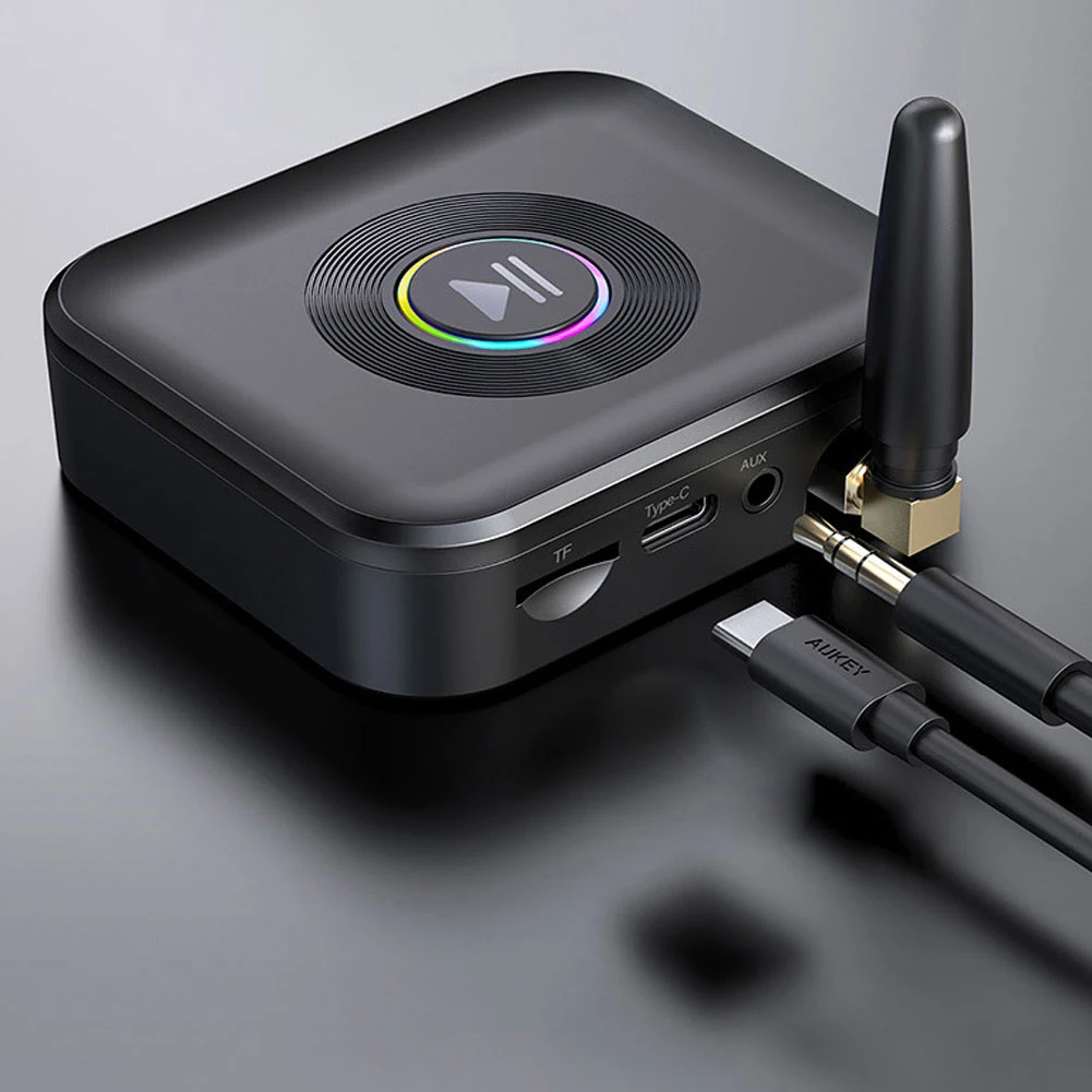 

GR01 Bluetooth-совместимый приемник 50 м длинный диапазон 3,5 мм Aux аудио адаптер Поддержка tf-карты с антенной для домашнего стерео