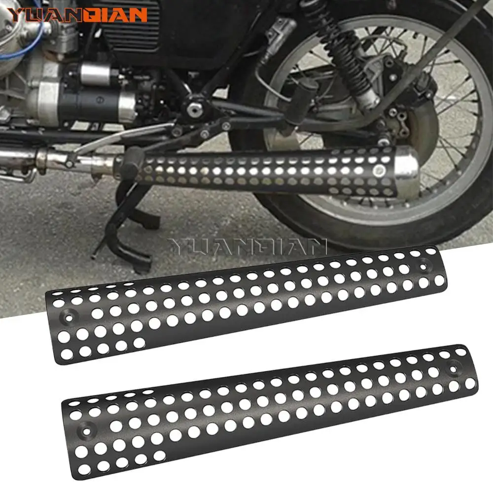 

For Moto Guzzi 500 650 750 850 900 1000 SS Motorcycle Accessories Exhaust Muffler Pipe Protector Heat Shield Cover Protection