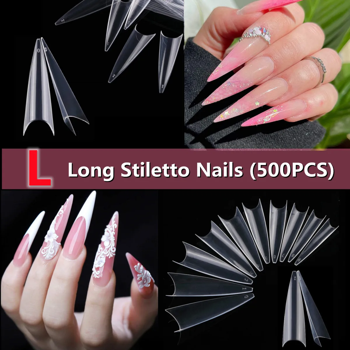 NOVO OVO Unghie Per Piedi Da Incollare, Unghie Artificiali, Punta - Foto 12