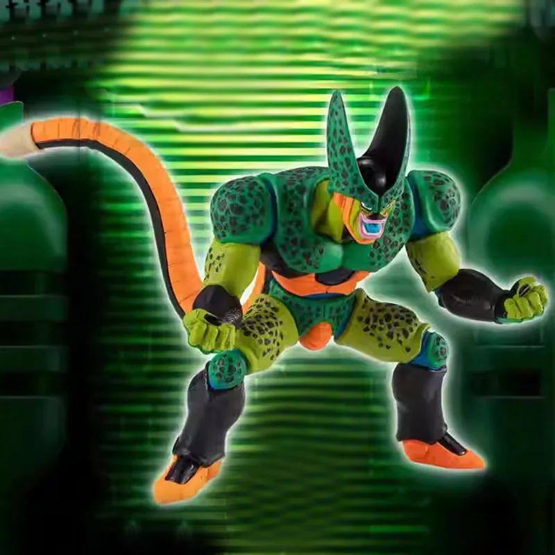Anime Dragon Ball Cell Figures Gk Second Form Cell Action Figures Full Body 16Cm Pvc Model Collection Toy For Children Doll Gift