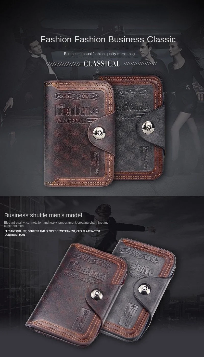 Elegant Men's Leather Wallet Models on 