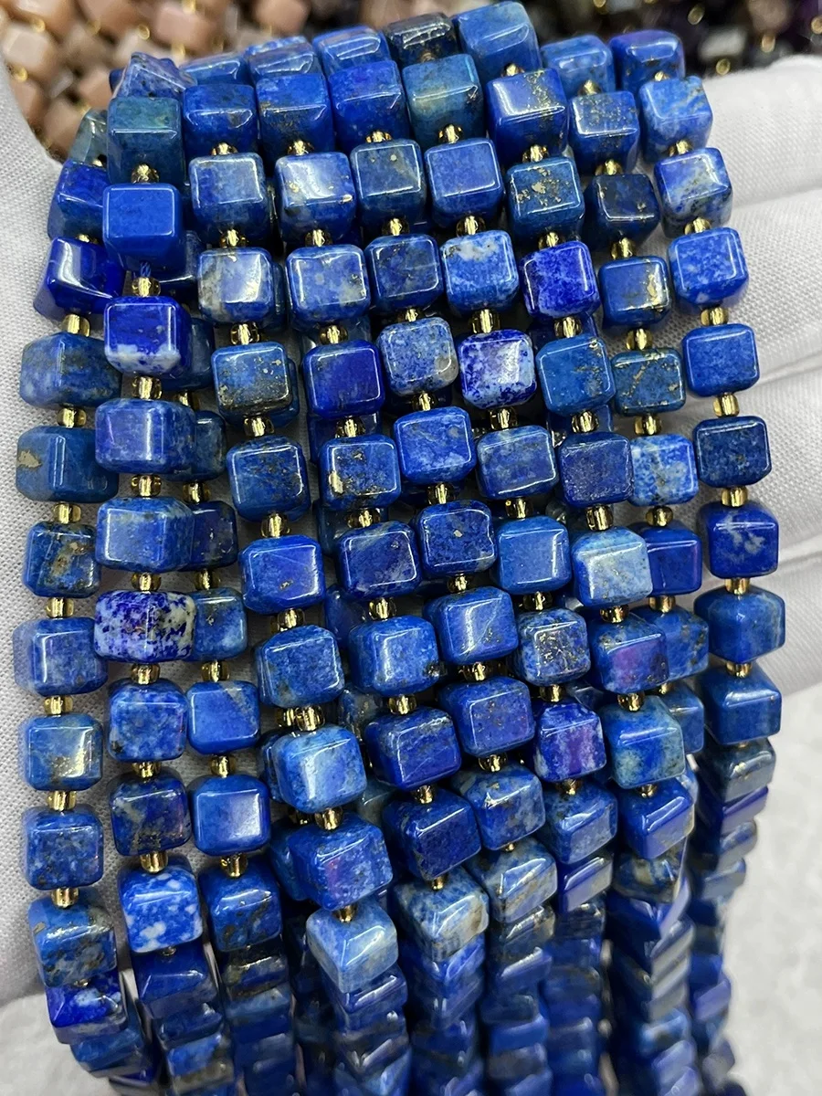 Natural lazurite loose square beads  for bracelet necklace