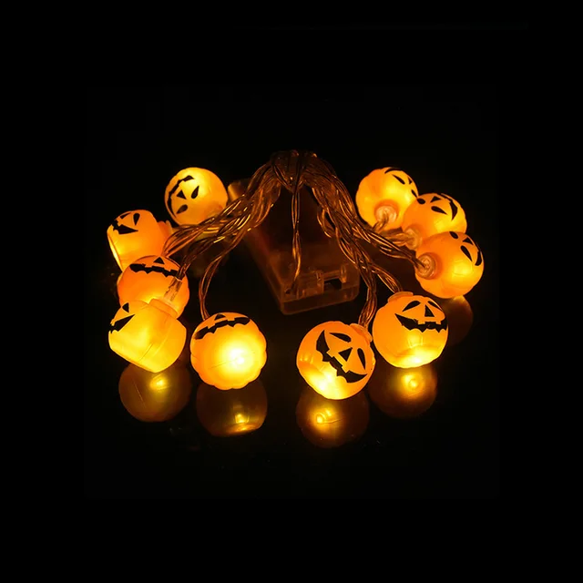 1.5M 10 LED Halloween Decorations LED String Lights Ghost Skull Lights  Battery Operated for Home Halloween Party Decor Supplies - AliExpress