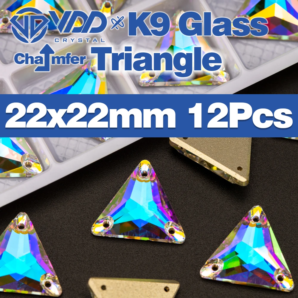 Premium K9 Glass Sew-On Rhinestones - Top Quality Crystal AB Flatback Stones for Clothing and Wedding Accessories
