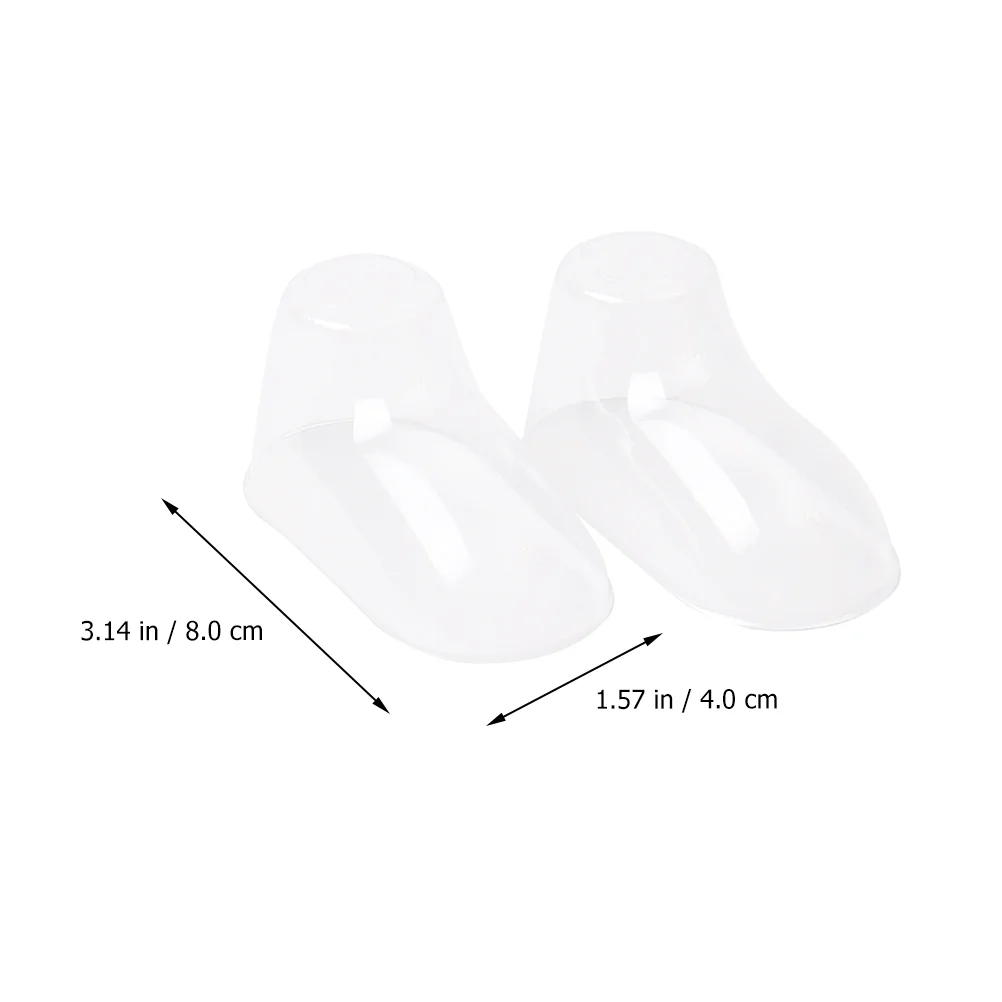 Acrylic Display Stand 100 Pcs Plastic Foot Mold Shoe Tree Display Stands Baby Feet Booties Shoes Holder Pvc Toddler Molds Clear acrylic display stand