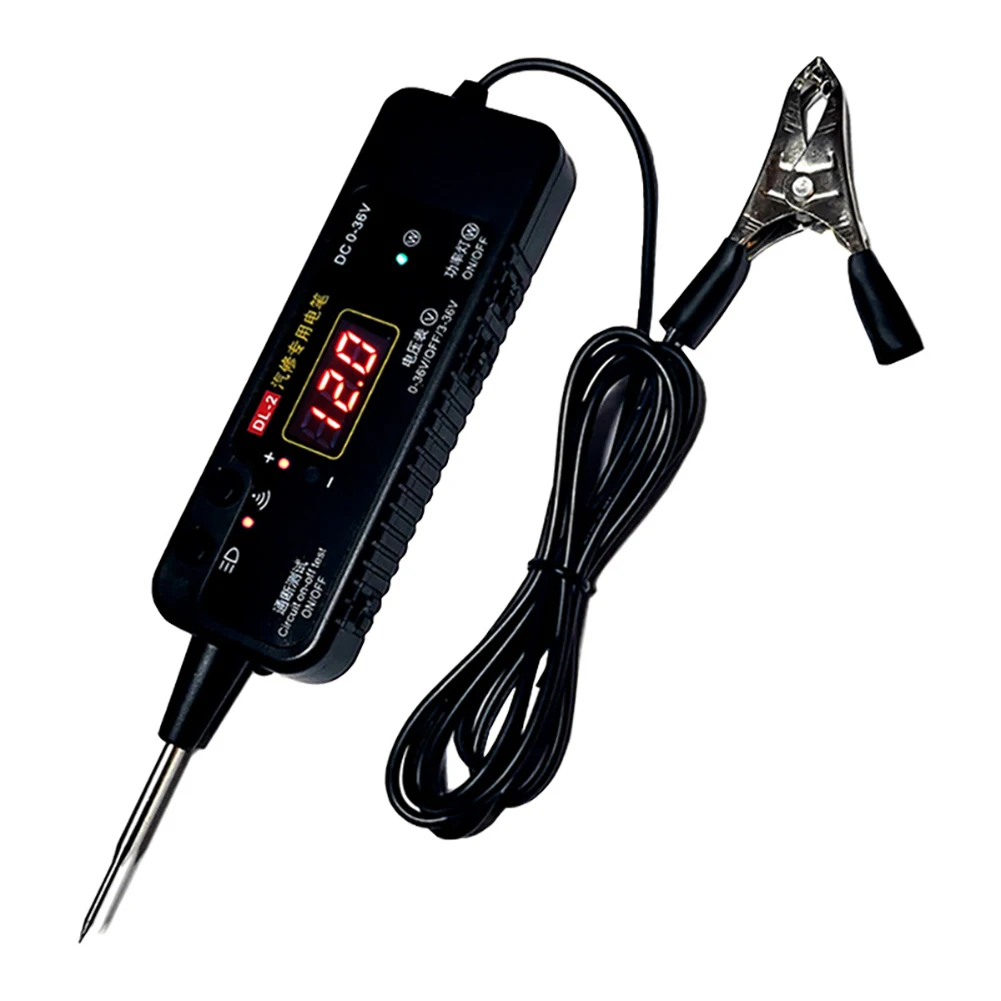 

12V 36V Car Circuit Tester Digital Display Backlight Voltage Detector Pen Auto Fault Maintenance Testing Electrical Test Tools