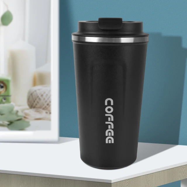 380/510ML Coffee Mug for Tea Water Coffee Car Thermos Mug Leak_Proof Travel Thermo Cup Double Stainless Steel Thermo Cafe