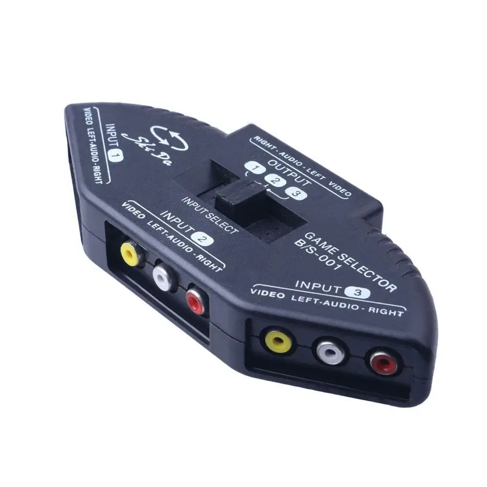 Av To Av ó  -    ļ й 3 In 1out 1 In 3out Splitter Mit Cinchkabel Converter