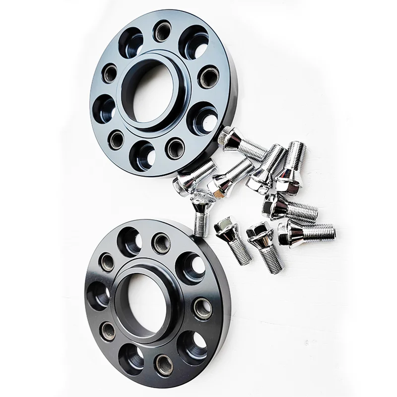 4] 30mm Thick Mercedes 5x112mm CB 66.6 Wheel Spacer Kit 14x1.5 Bolts Included
