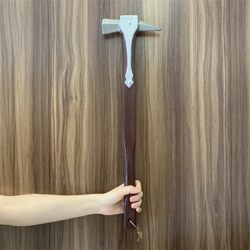 1:1 Primitive Man Hammer Medieval Guardians Axe Cosplay  Nail Tomahawk Weapon Soldiers Role Prop Beast Axe Carnival Safety PU 5
