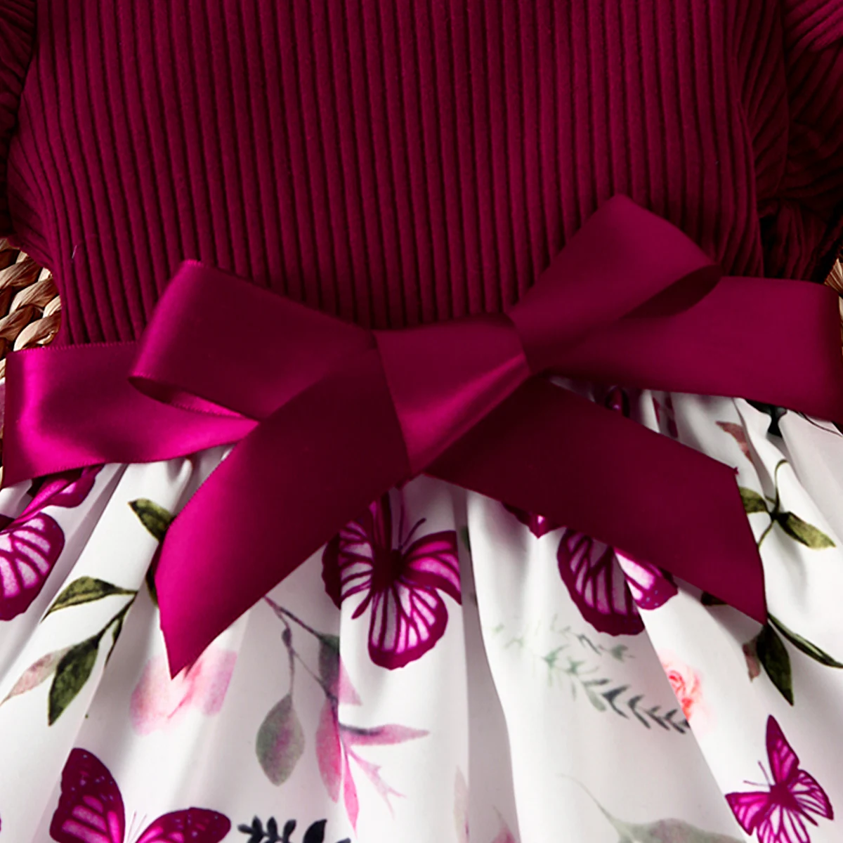 Butterfly Print Ruffle Dress Set 6