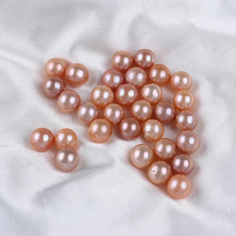 

Wholesale AA Grade Chinese Red Color 11-12mm Freshwater Edsion Round Pearl Loose Beads