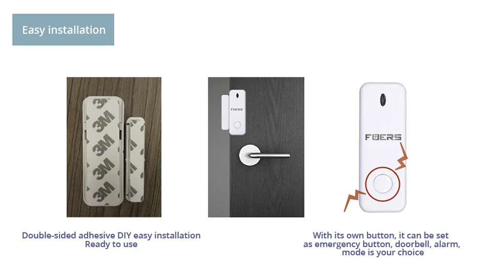 Wireless Mini Door Window Magnet Sensor Detector D10 For G95 G34 Home Alarm WiFi