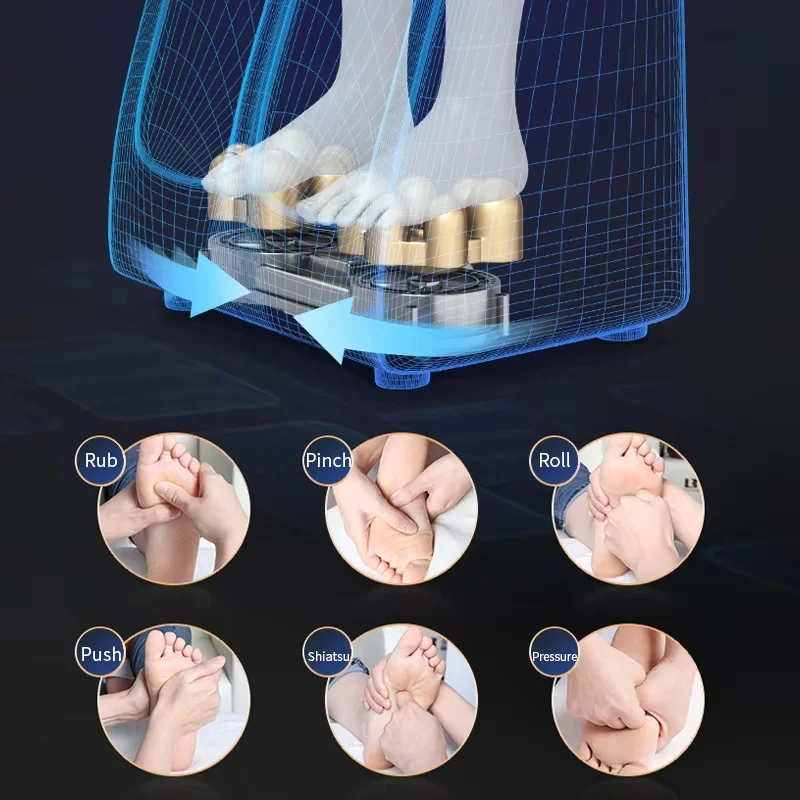Jinkairui Newest Electric Foot Massager Heating & Vibration Back Massage Chair Cushion DetachableFull Body Massage Device Sofa 3