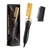Popular Salon Professional Copper Comb Portable and Fast Heating Ceramic Coating Straight Hair Copper Comb 4