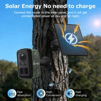 Caméra de surveillance extérieure Sectec 5MP Mini solaire 4G, couleur camouflage, WiFi, détection PIR, suivi automatique, application UBox 2