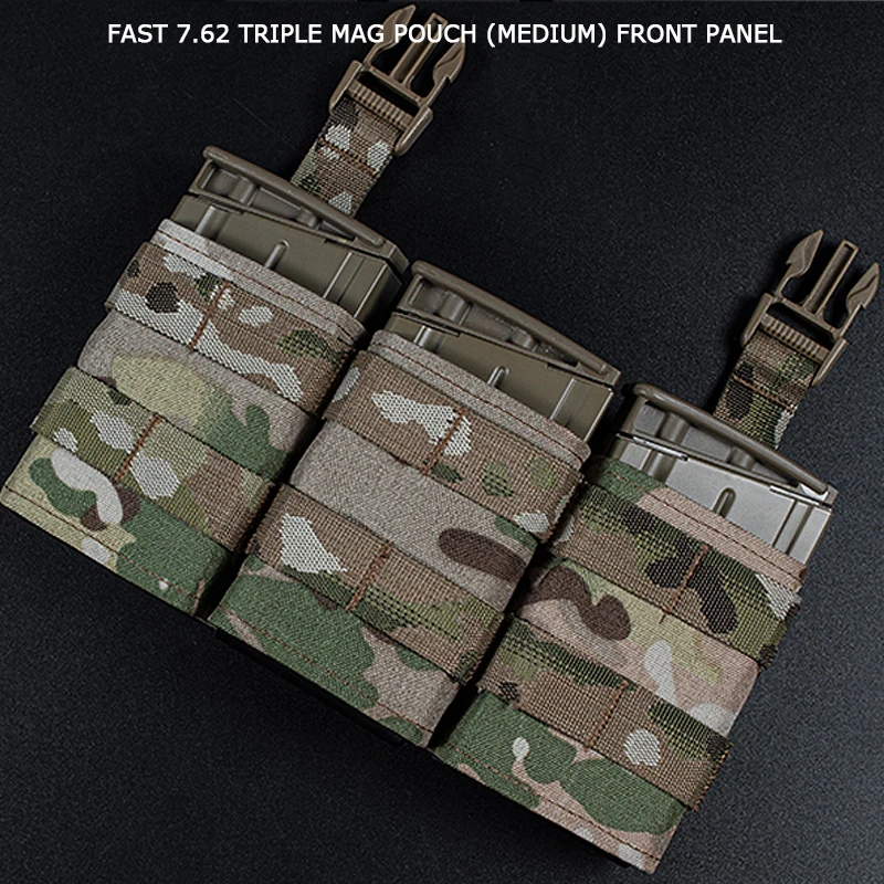 Tactical762TripleMagazinePouchPlateCarrierFrontPanelAirsoft
