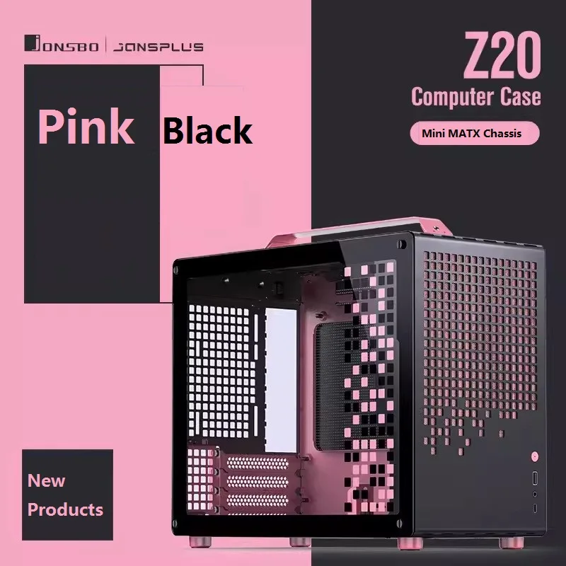 JONSBO Chassis Z20 Mixed Color Edition Removable Carrying Handle Minimalist MATX PC Gaming Chassis
